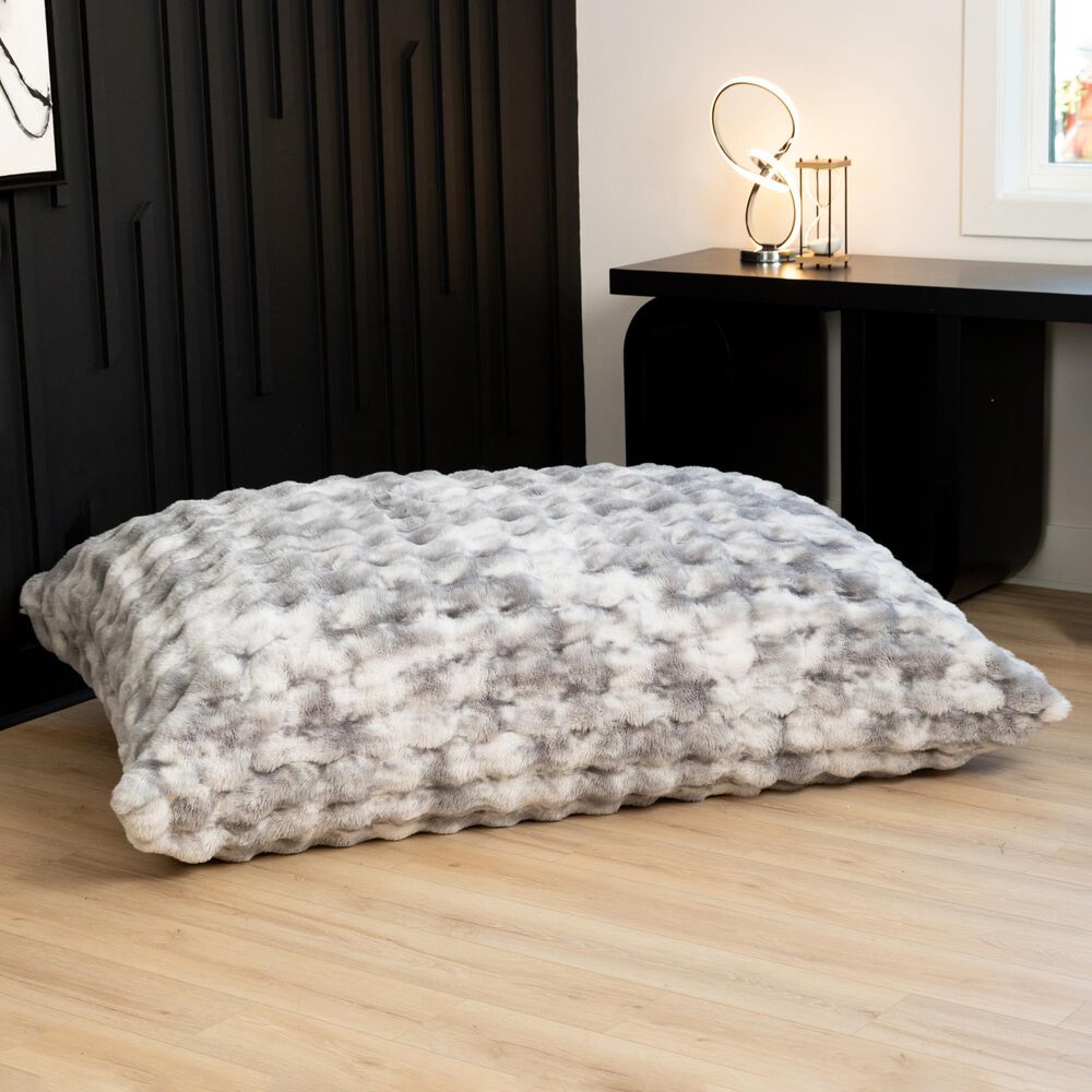 Jaxx LoungePuff Floor Bean Bag Cushion in Phantom Grey, , large