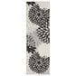 Nourison Aloha Floral 2" x 6" Black and White Indoor/Outdoor Runner, , large