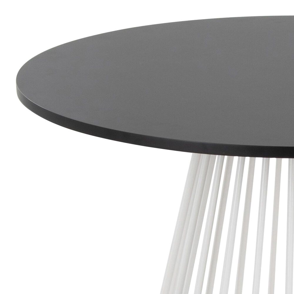 LumiSource Canary Dining Table in White and Black - Table Only, , large