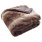 Safavieh Faux Luxe Queen Throw in Chocolate, , large