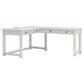 Ashley Robbinsdale 3-Piece L-Shape Desk and Chair Set in Antique White, , large