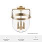 Hunter Karloff 3-Light Semi-Flush Mount in Alturas Gold, , large