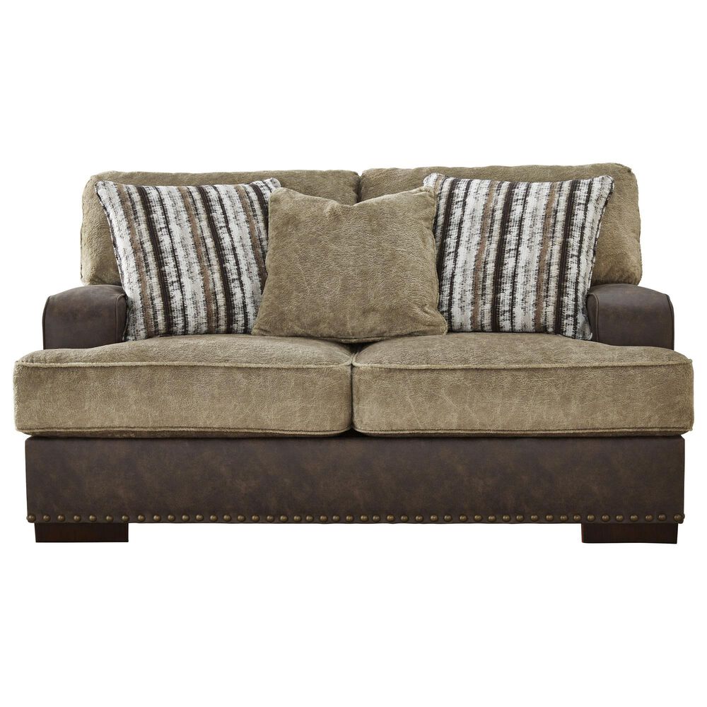 Ashley Alesbury Stationary Loveseat in Chocolate, , large