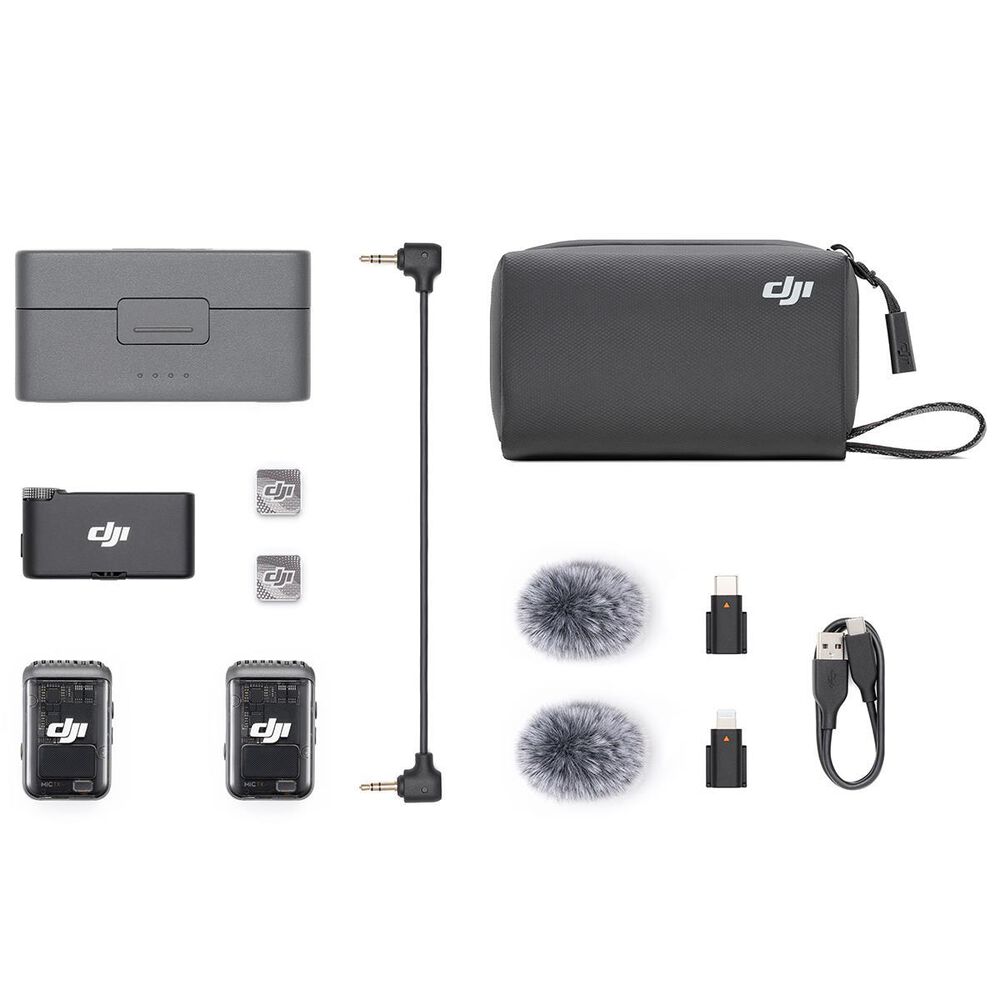 DJI Mic 2 (2 TX + 1 RX + Charging Case) FCC