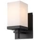 Golden Lighting Maddox 1-Light Wall Sconce in Matte Black, , large