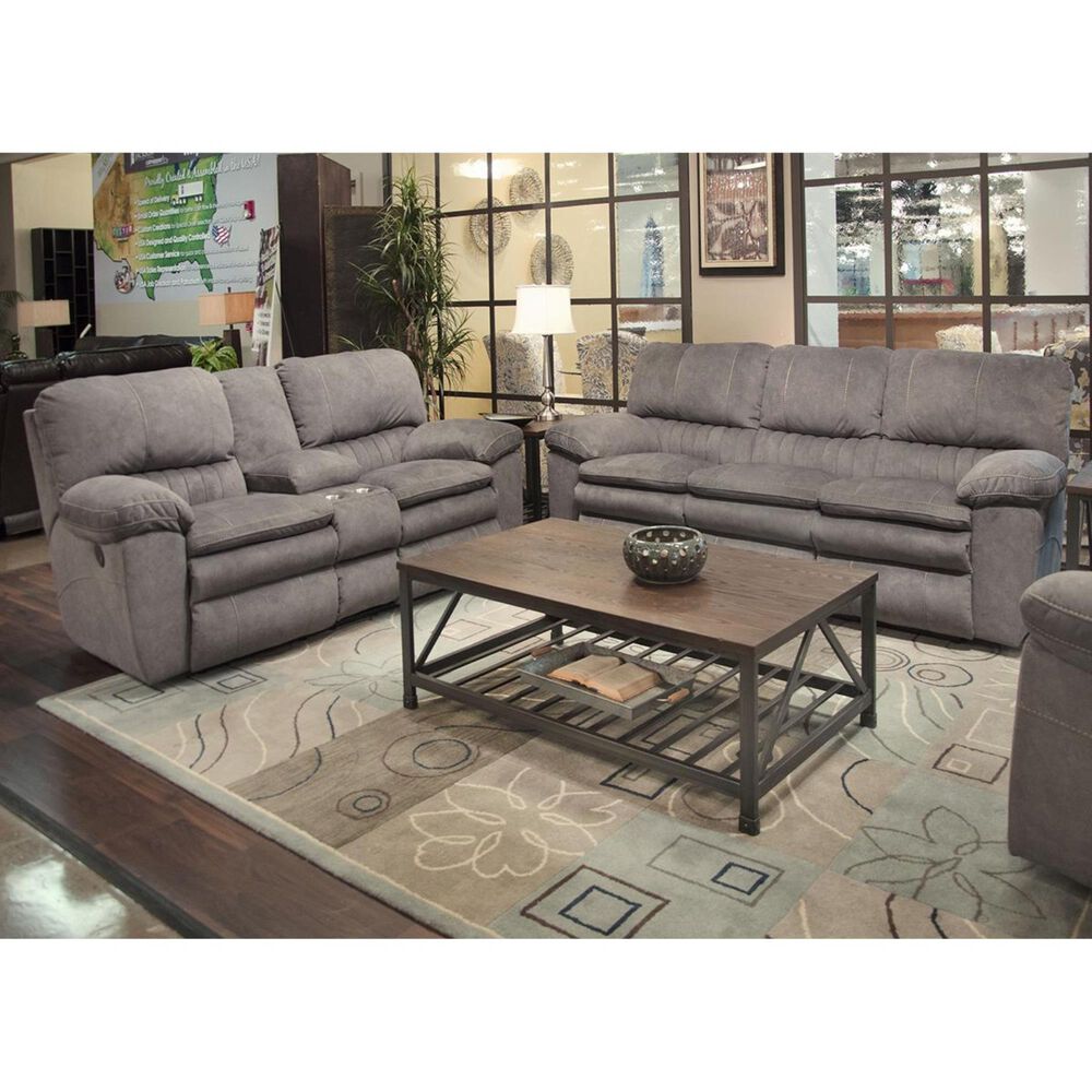 Catnapper Reyes Power Lay Flat Reclining Sofa in Graphite, , large