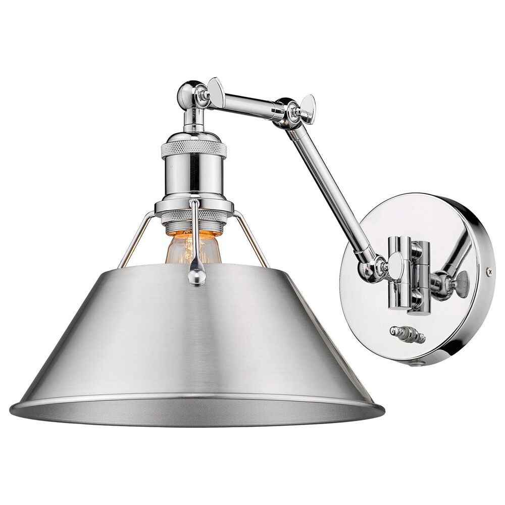 Golden Lighting Orwell 1-Light Wall Sconce in Chrome, , large