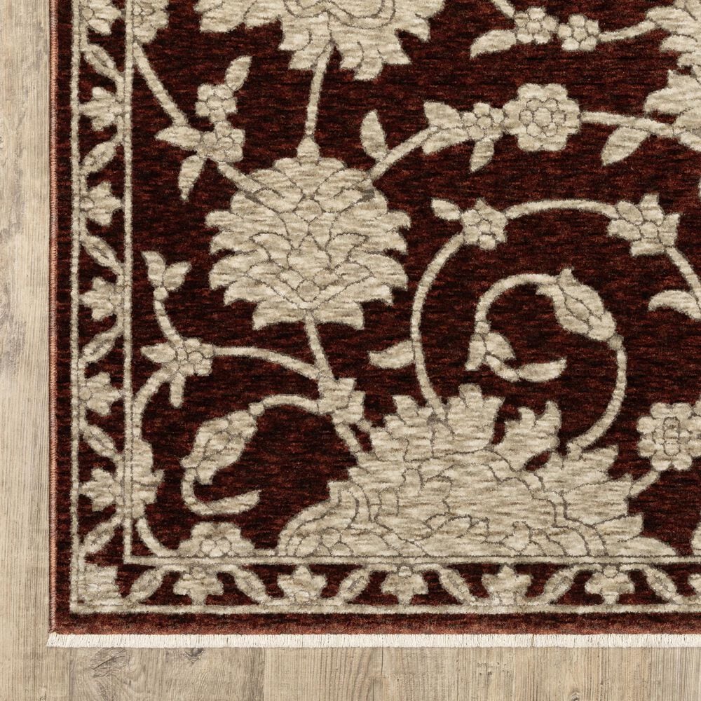Oriental Weavers Capella Red and Beige 6&#39;7&quot; x 9&#39;6&quot; Area Rug, , large
