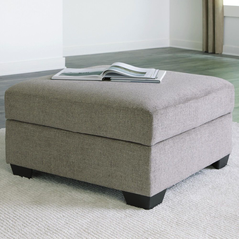 Ashley Creswell Storage Ottoman in Stone, , large