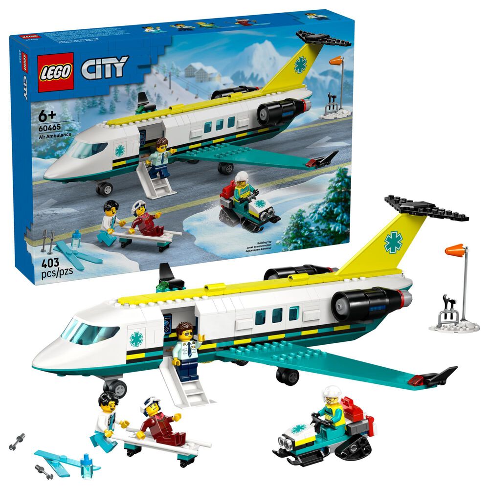LEGO Emergency Air Ambulance Airplane Building Set, , large