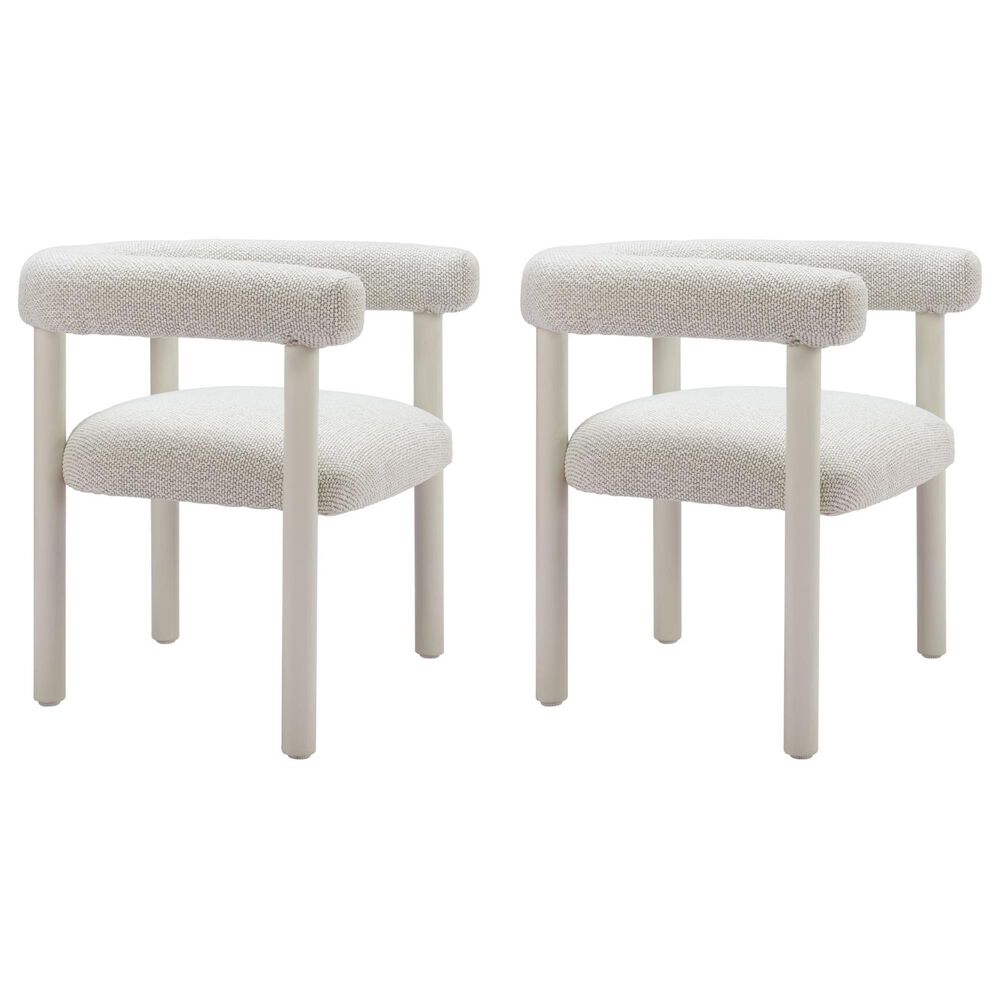 Zuo Modern Sunbath Dining Chair in Gray and White &#40;Set of 2&#41;, , large