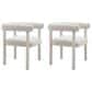 Zuo Modern Sunbath Dining Chair in Gray and White (Set of 2), , large