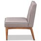 Baxton Studio Riordan Side Chair with Grey Cushion in Walnut Brown, , large