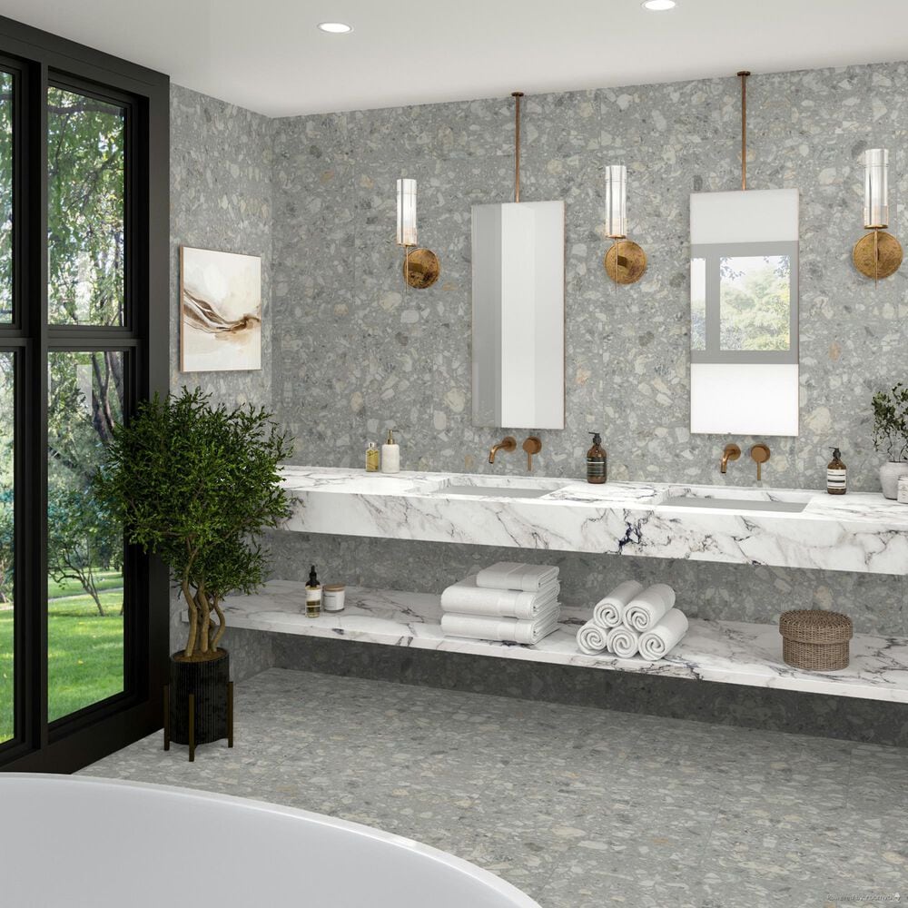 Dal-Tile Outlander Dusk 24" x 24" Alto Satin Polished Porcelain Tile, , large
