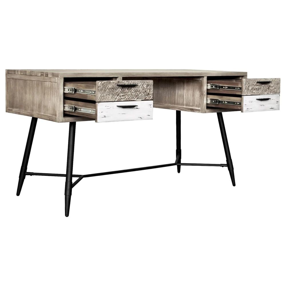 Blue River Bridges Desk in Natural and Gray, , large