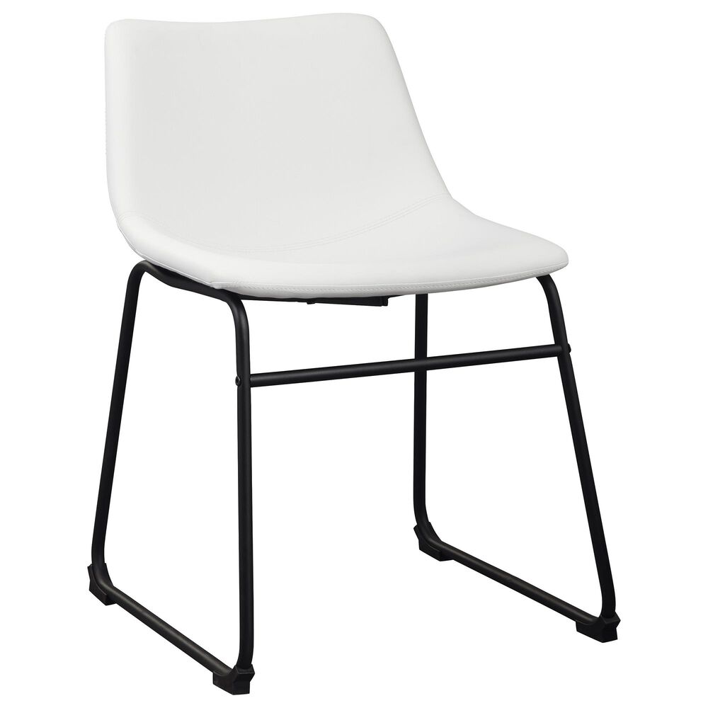 Signature Design by Ashley Centiar Side Chair in White, , large