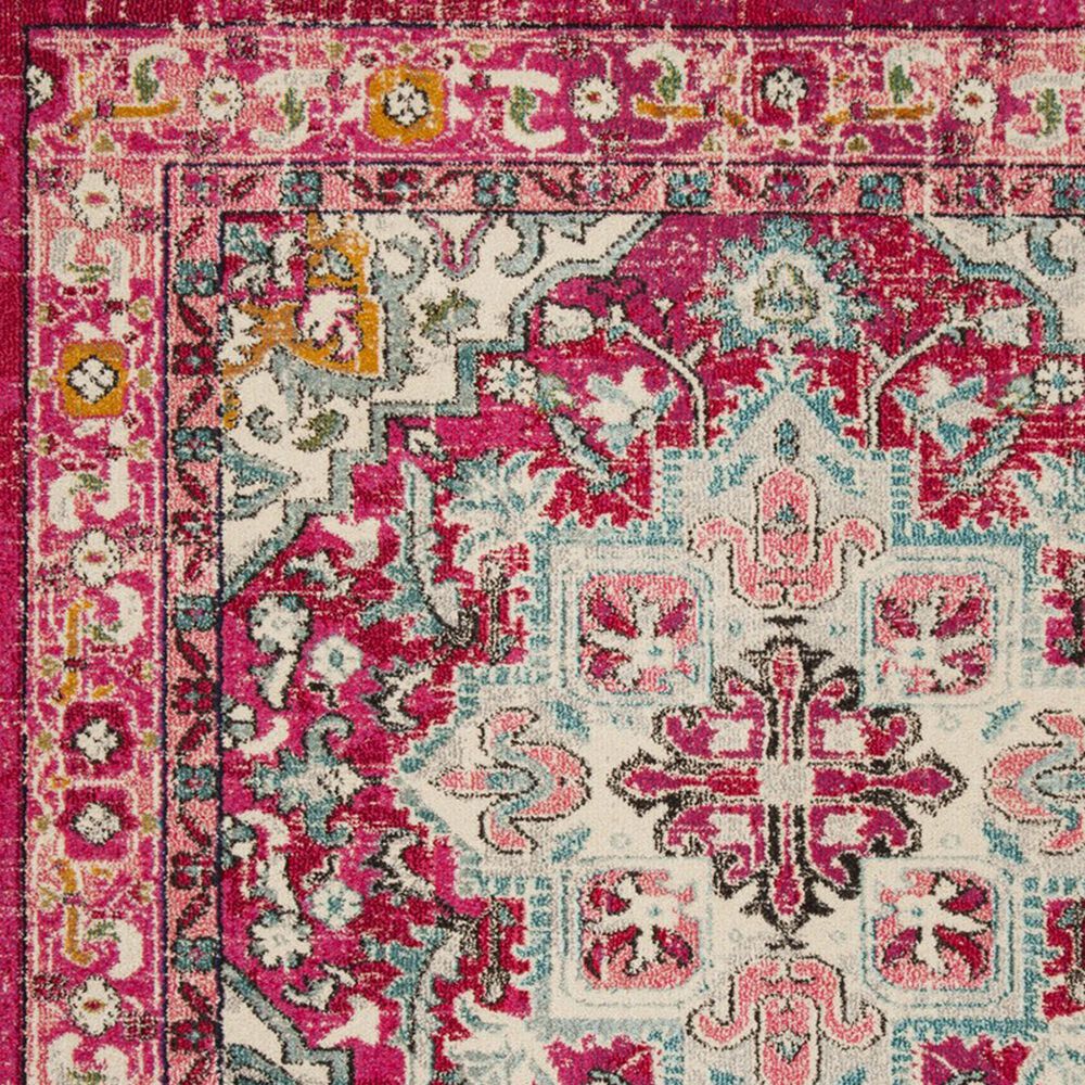 Safavieh Monaco MNC250J-28 2&#39;2&quot; x 8&#39; Fuchsia/Light Blue Runner, , large