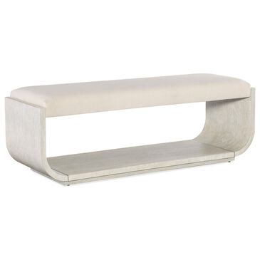 Hooker Furniture Modern Mood Bed Bench with Beige Cushion in Diamond, , large