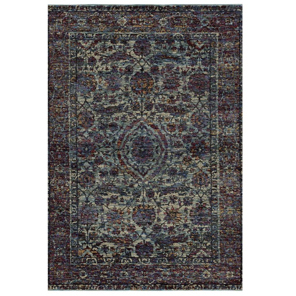 Oriental Weavers Andorra 6846B 10" x 13"2" Blue and Purple Area Rug, , large