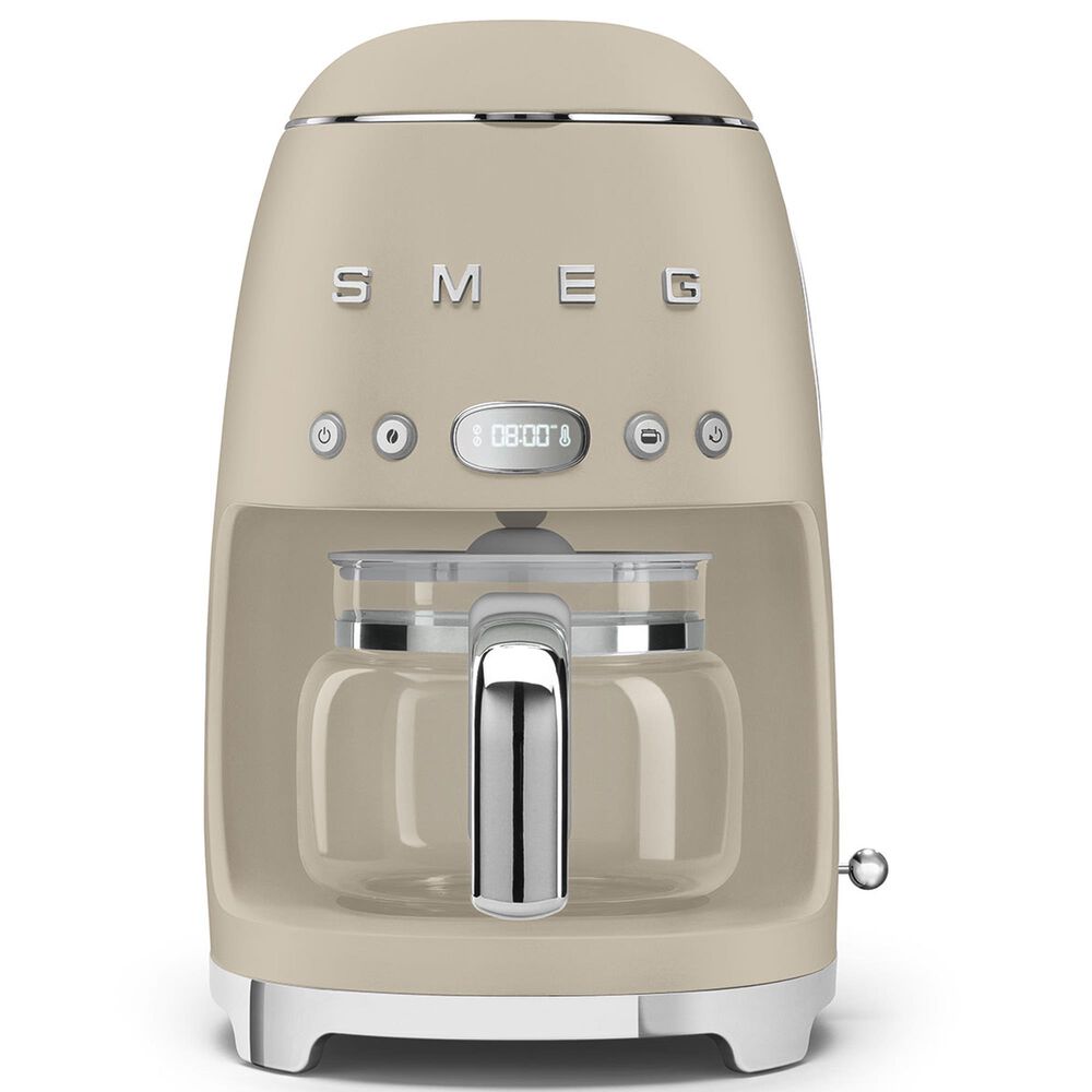 SMEG Retro Style 10-Cup Drip Filter Coffee Machine in Matte Moonlight and Polished Chrome, , large