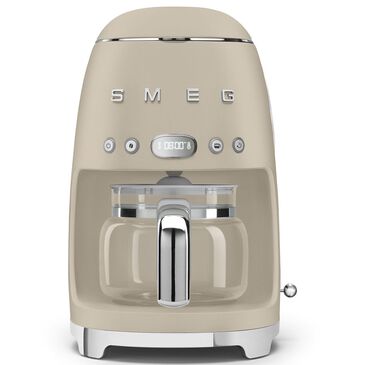 SMEG Retro Style 10-Cup Drip Filter Coffee Machine in Matte Moonlight and Polished Chrome, , large