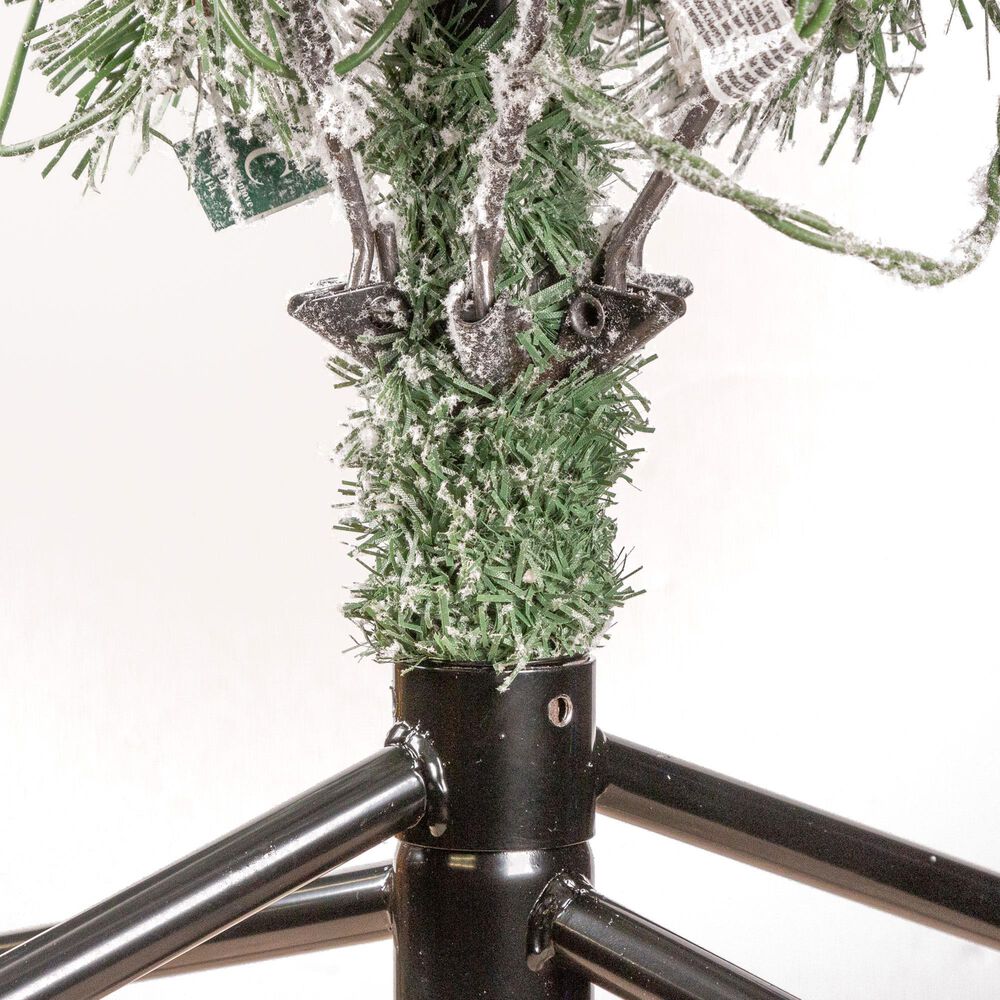 The Gerson Company 9&#39; Pre-Lit Lightly Snowbell Pine Christmas Tree in Green, , large