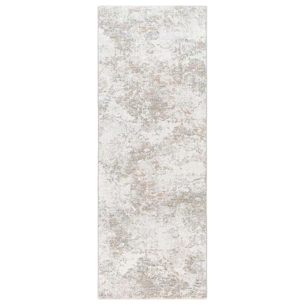 Surya Brunswick 2"7" x 10" Cream, Blue, Olive, Light Slate, Taupe and Seafoam Runner, , large