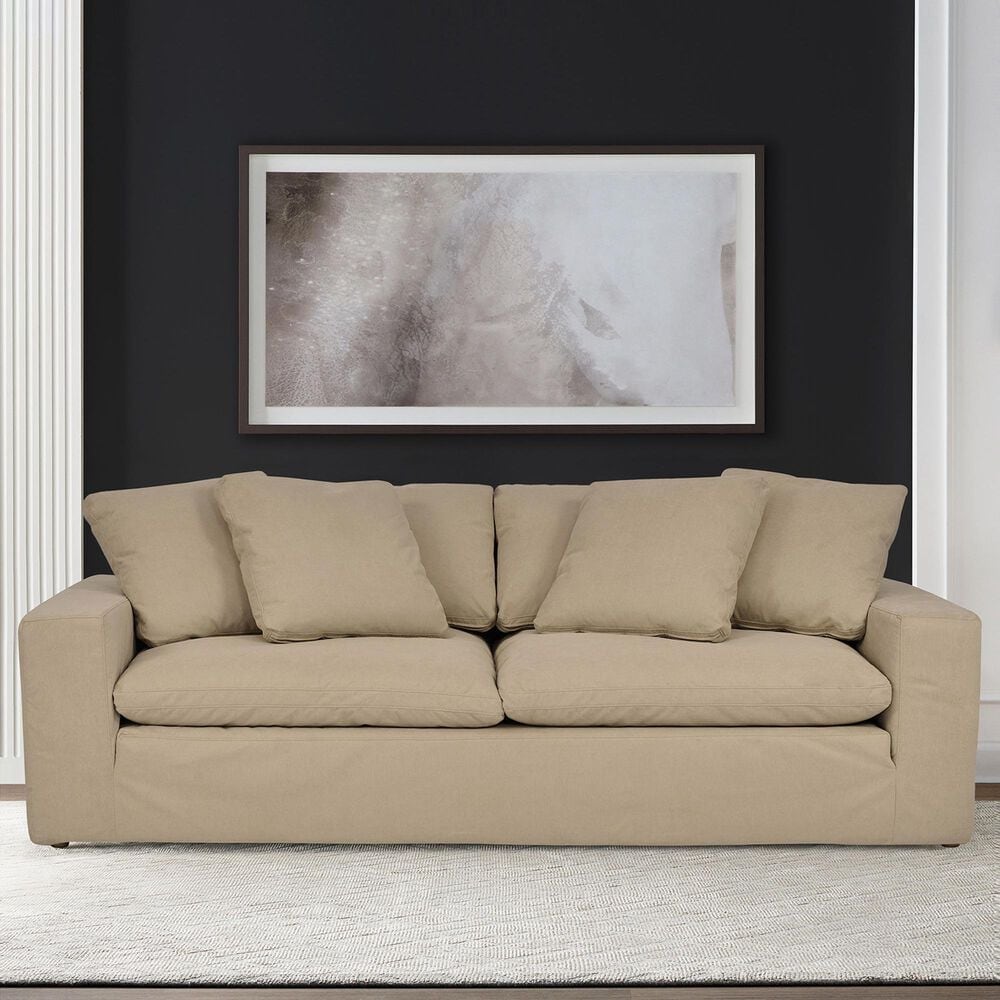Blue River Liberty Stationary Sofa in Sahara Brown, , large
