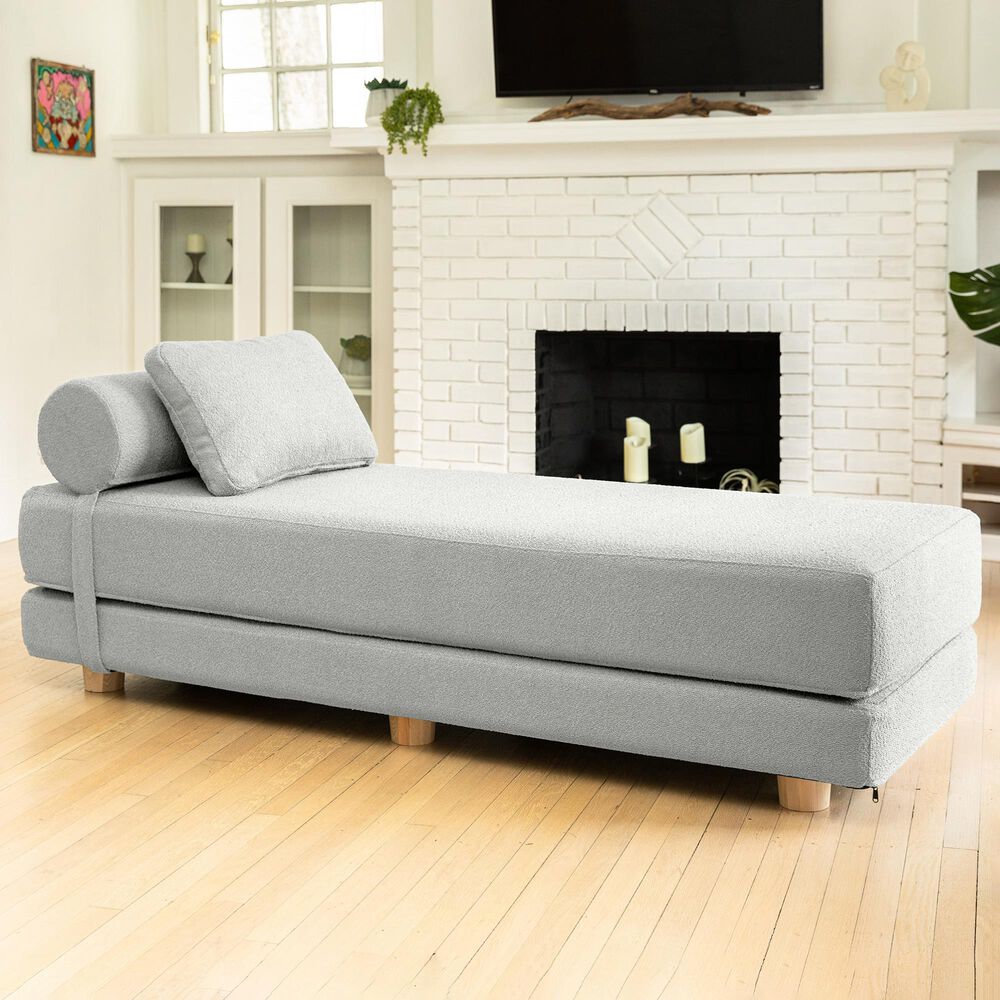 Jaxx Avida Daybed with Queen Sleeper in Silver, , large