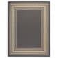 Nourison Horizon HOZ03 Charcoal 8" x 10" Indoor/Outdoor Area Rug, , large