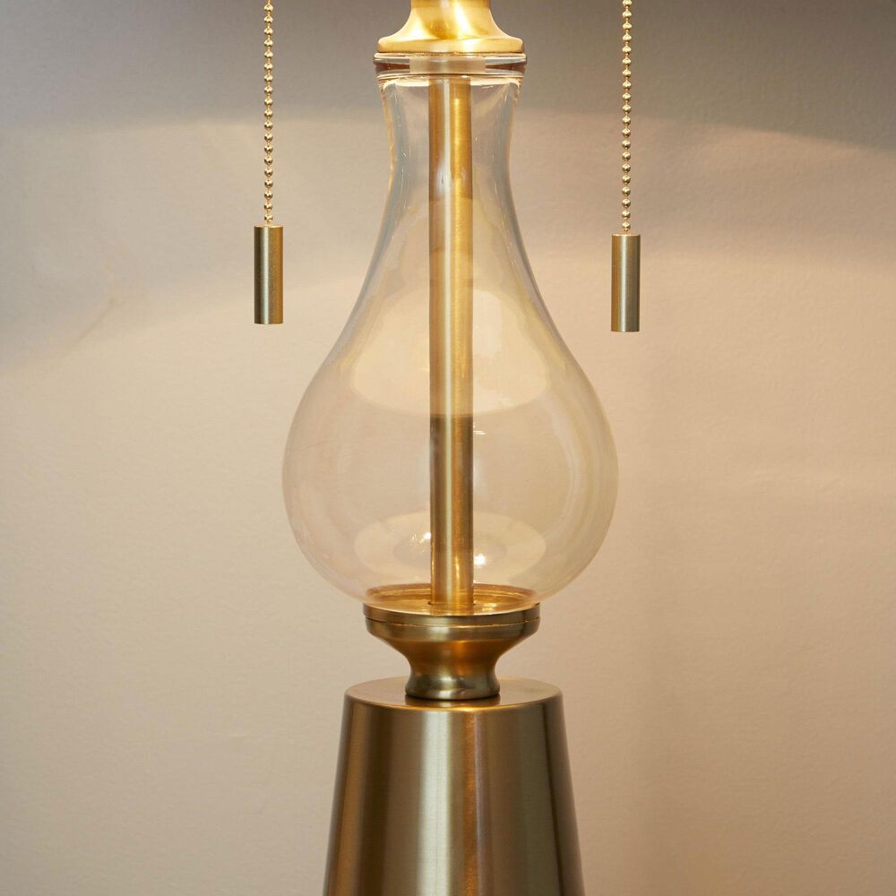 Grandview Gallery Rook Table Lamp in Gold and Clear, , large