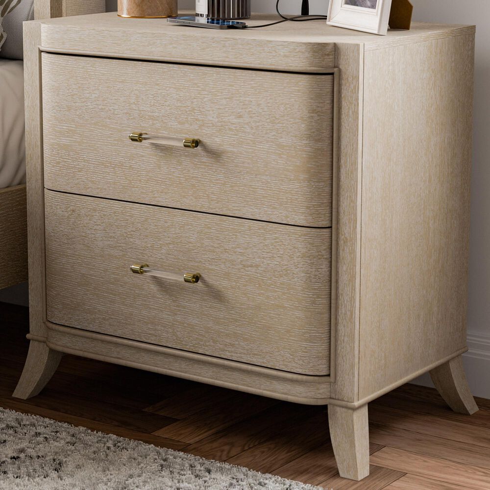 Furniture of America Candra 2-Drawer Nightstand in Natural Oak, , large