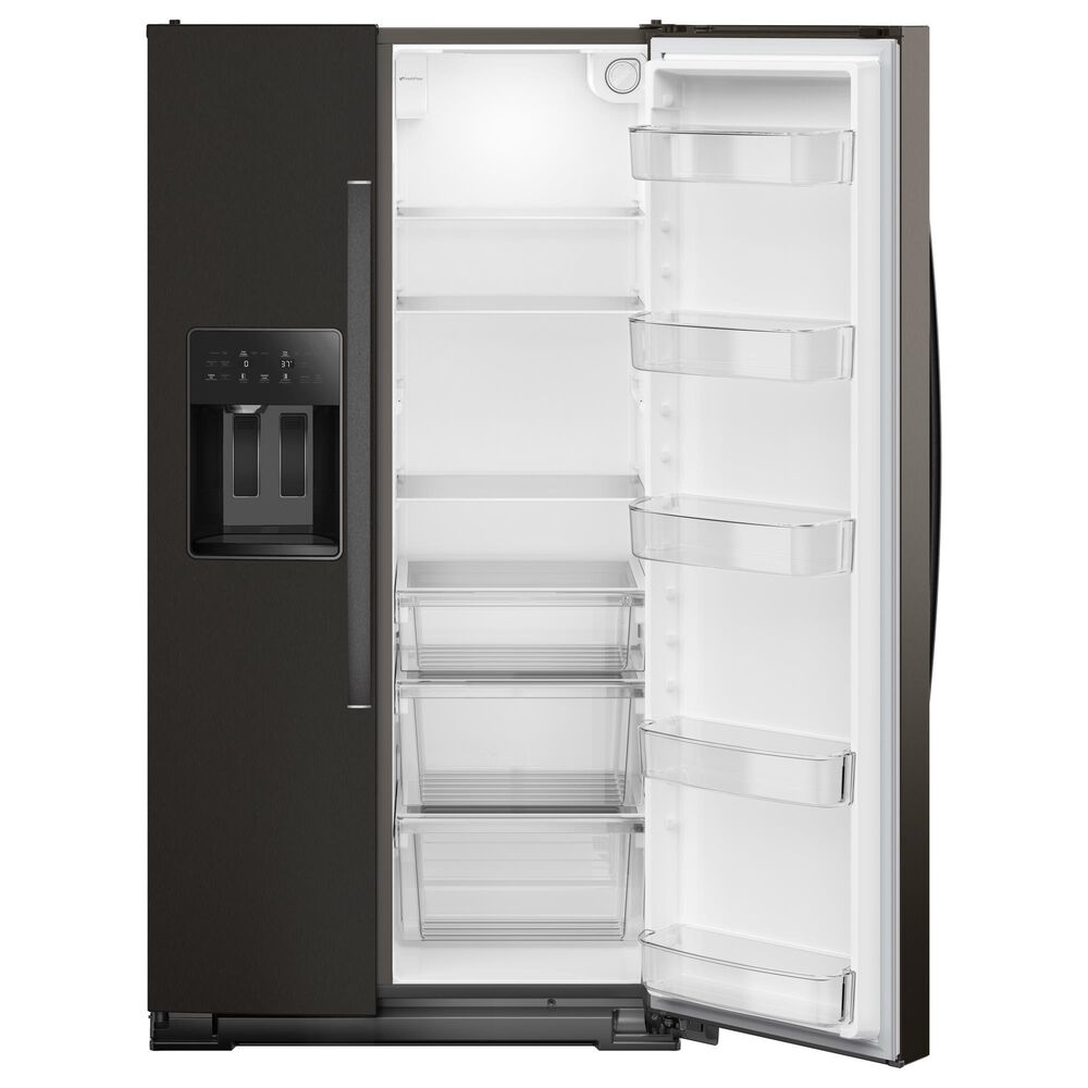 Whirlpool 20.85 Cu. Ft. Counter Depth Freestanding Side by Side Refrigerator in Black Stainless, , large