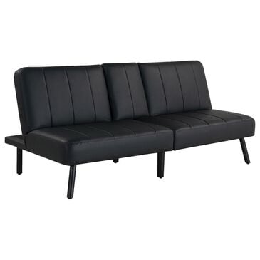 Lifestyle Solutions Cotez Convertible Sofa in Black, , large