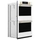 KitchenAid 30" Smart Double Wall Oven with Assisted Cook Cycles in Porcelain White, , large