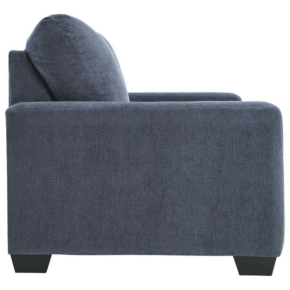 Ashley Rannis Stationary Twin Sofa Sleeper in Navy, , large