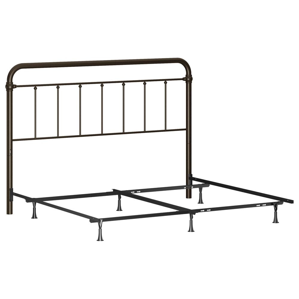 Richlands Furniture Kirkland King Slat Metal Bed in Dark Bronze, , large