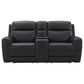 Ashley 5Z-Comfort Power Reclining Loveseat Console in Onyx, , large
