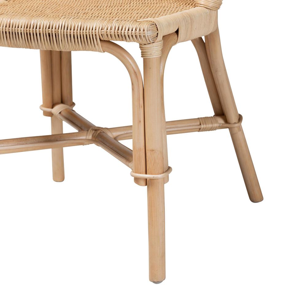 Baxton Studio Jelita Side Chair in Natural Brown (Set of 2), , large