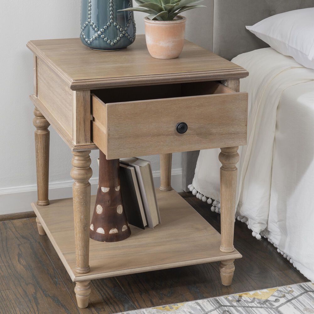Linon Home Decor Mcghie Side Table in Natural, , large