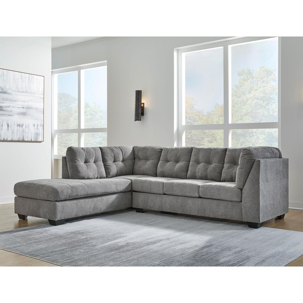 Ashley Marleton 2-Piece Left Facing Sectional with Chaise in Gray, , large