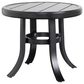 Crown Garden Alexandria 24" Round End Table in Matte Black, , large