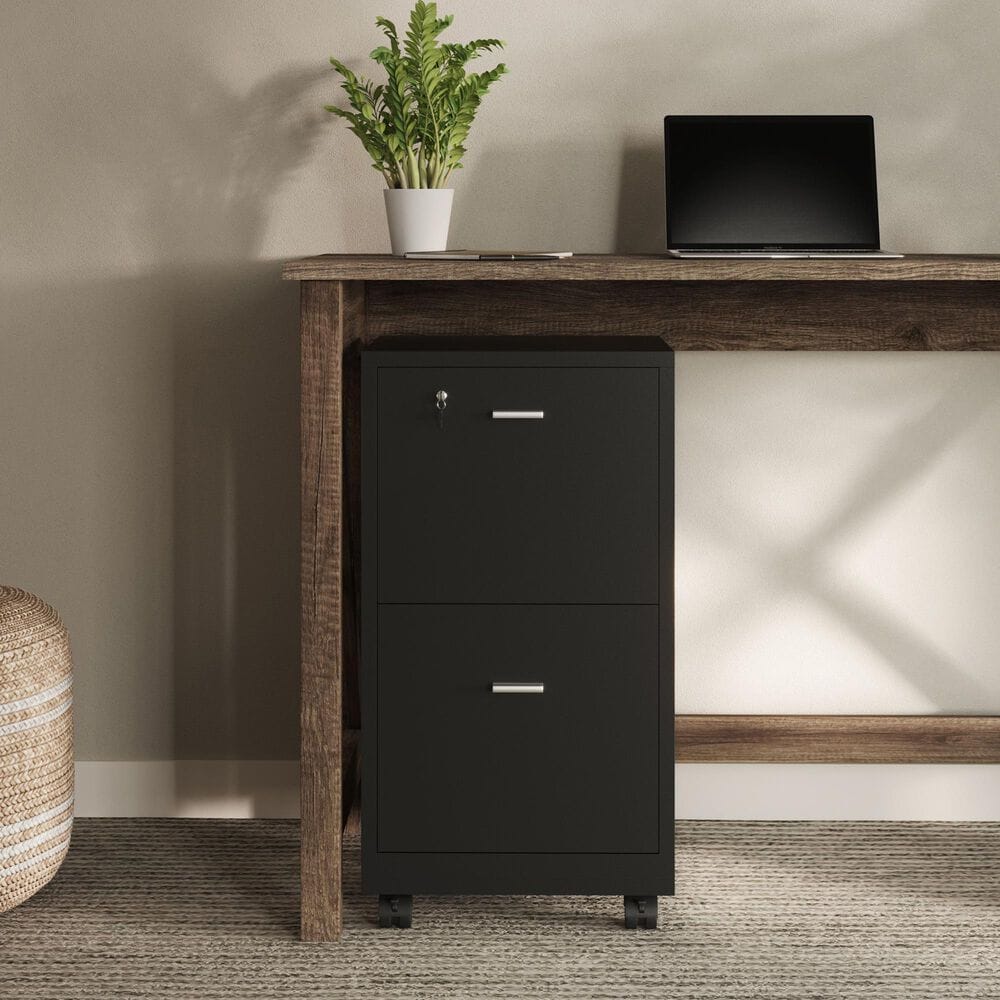 Timberlake Mobile File Cabinet in Black, , large