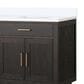 Lexora Home Abbey 80" Double Bathroom Vanity in Brown Oak with 2 cm White Quartz Top and Rectangular Sinks, , large