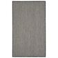 Nourison Courtyard Black and White 3" x 5" Indoor/Outdoor Area Rug, , large
