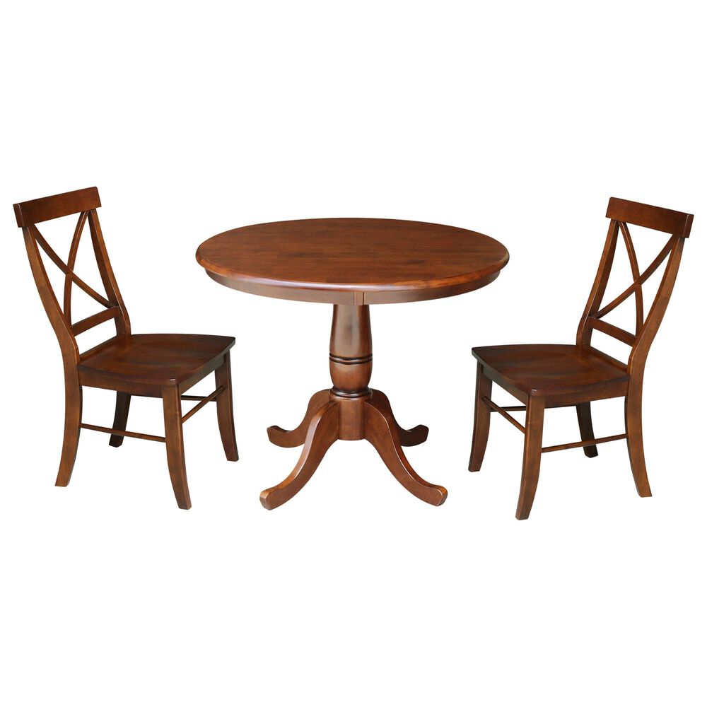 International Concepts 3-Piece Transitional Dining Set in Espresso, , large