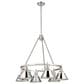 Golden Lighting Orwell 6-Light Chandelier with Chrome Shade in Pewter, , large