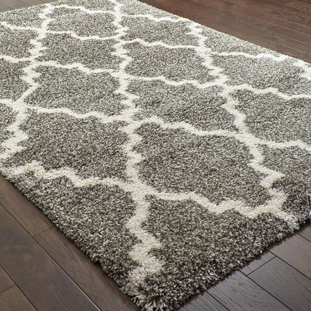 Oriental Weavers Henderson 92E 9&#39;10&quot; x 12&#39;10&quot; Grey and Ivory Area Rug, , large