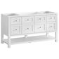 James Martin Vanities Breckenridge 60" Single Bathroom Vanity in Bright White with 3 cm White Zeus Quartz Top and Rectangular Sink, , large