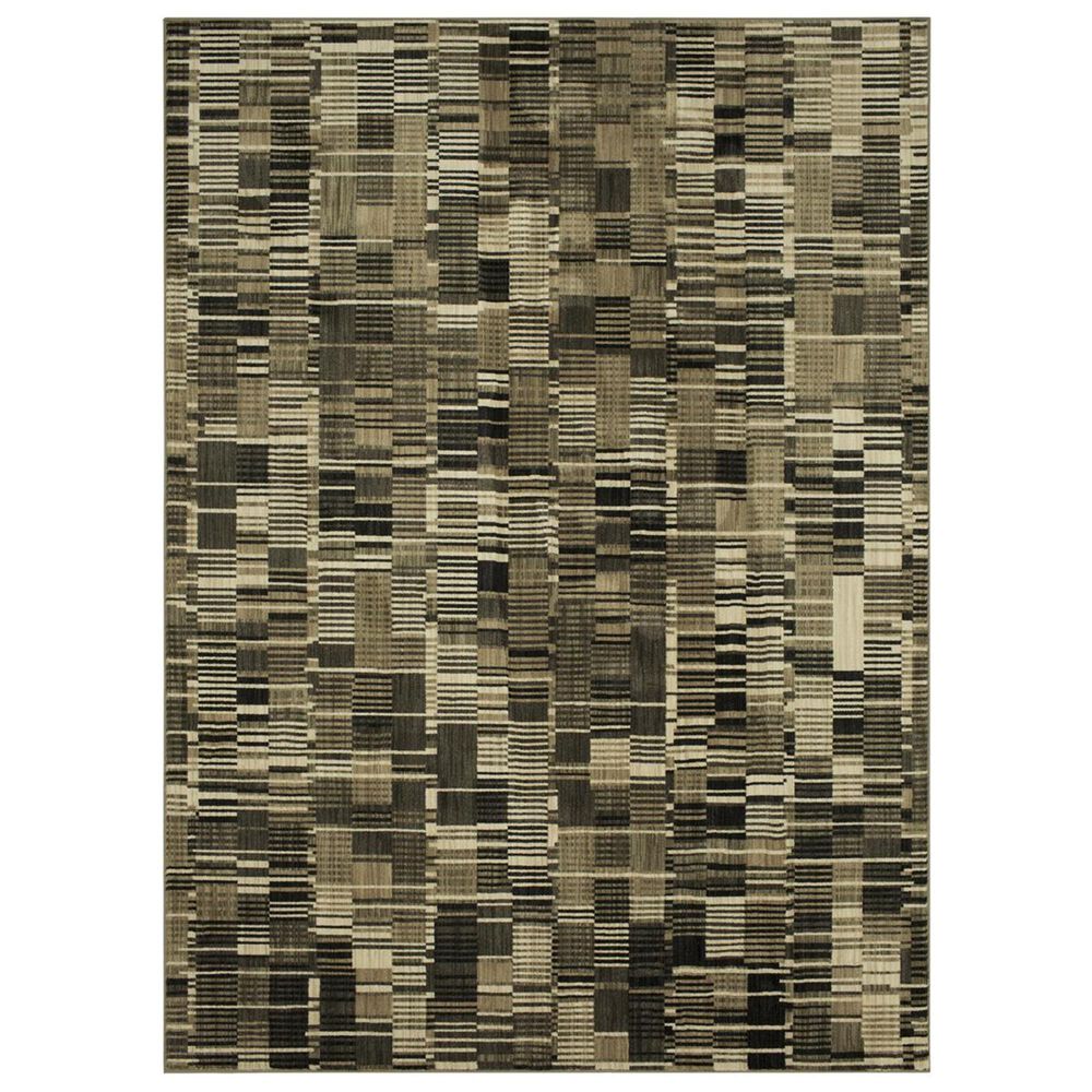 Karastan Elements Cadence 91646 8" x 11" Onyx Area Rug, , large